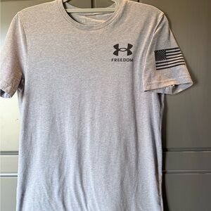 Under Armour Men's Light Gray Freedom Tee